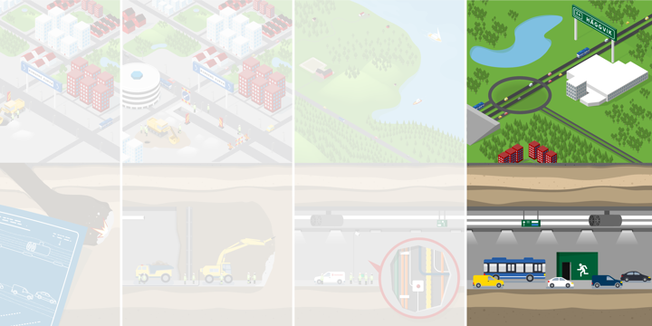 Illustration som visar trafiköppning