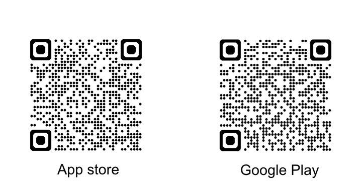 QR-koder för att ladda ner Färjeredereriets app