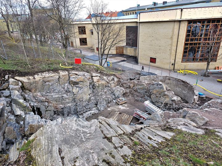 Ventilationsschaktet vid Fågelsången