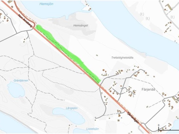 Asfaltering kommer att ske av hela gång- och cykelvägen från Mellsta till väg 905 då det även kan bli svårt med framkomligheten före och efter bron över Dalälven.  Vi ber om överseende för den störning som arbetet medför, se grön markering i kartan