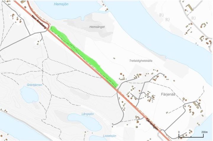 Asfaltering kommer att ske av hela gång- och cykelvägen från Mellsta till väg 905 då det även kan bli svårt med framkomligheten före och efter bron över Dalälven.  Vi ber om överseende för den störning som arbetet medför, se grön markering i kartan