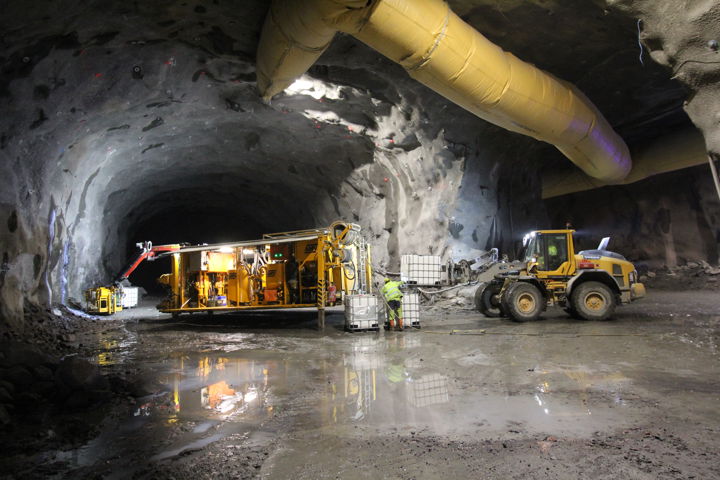 Spårtunneln mot Landala torg från Korsvägen