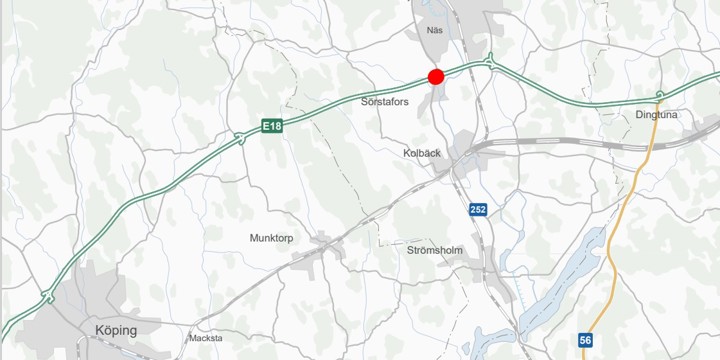 Karta över trakten