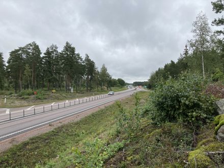 Påfart till E18 mellan Köping och Västjädra