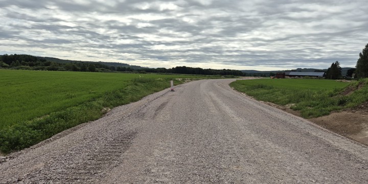 Bild från nya vägen i Duvåker