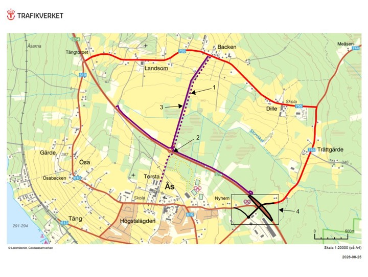 Översiktsbild över Åsbyggden