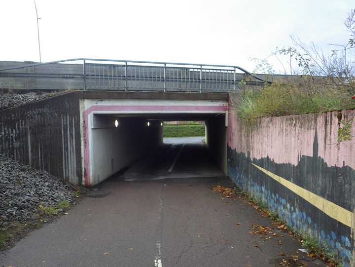 Tunneln under väg 35 där vi kommer att arbeta