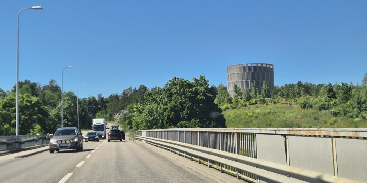 Bilder visar Bergslagsvägen där vi ska bygga två nya busshållplatser.