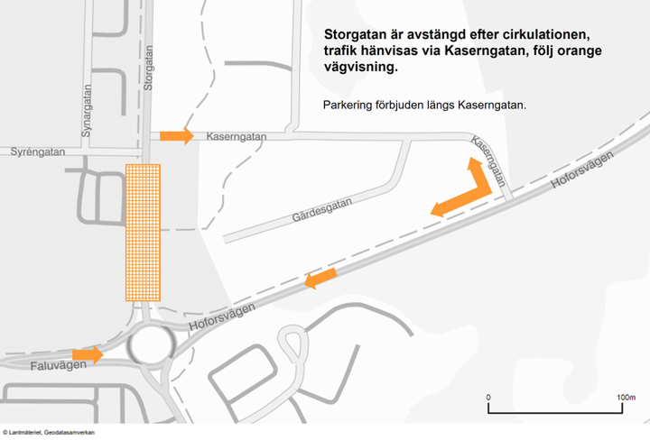 Schakt på Storgatan
