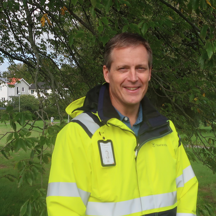Projektledare Otto Graffner i parknatur